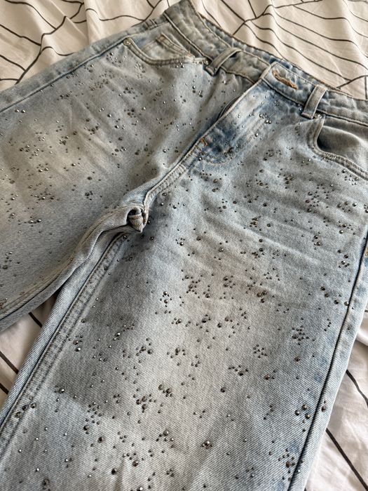 Дамски дънки с камани Bershka