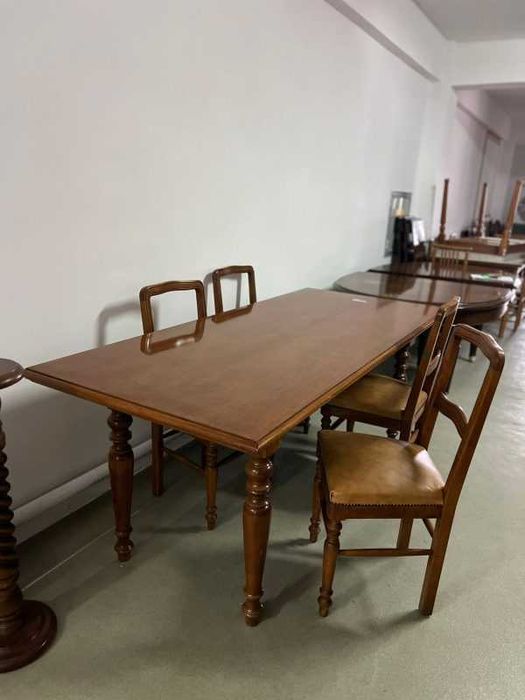 Masă lemn + 4 scaune sh de calitate italiană S 1975