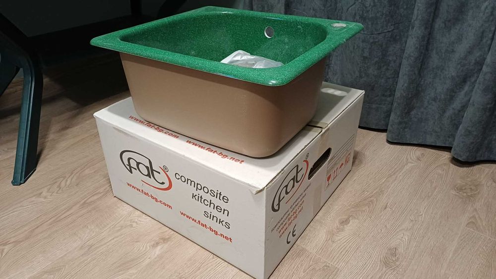 Кухненска мивка FAT-bg, граниксит, 51 см х 46 см