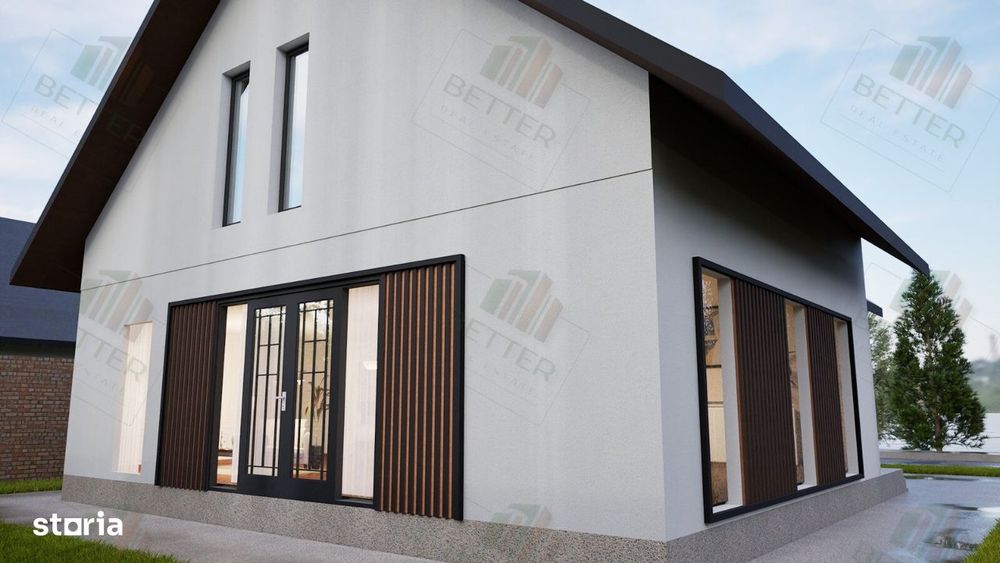 Casa individuala P+M | Teren 411 mp | Comuna Berceni