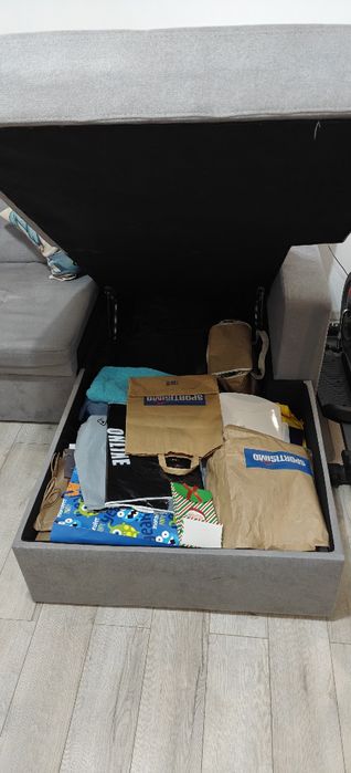 Colțar U extensibil gri