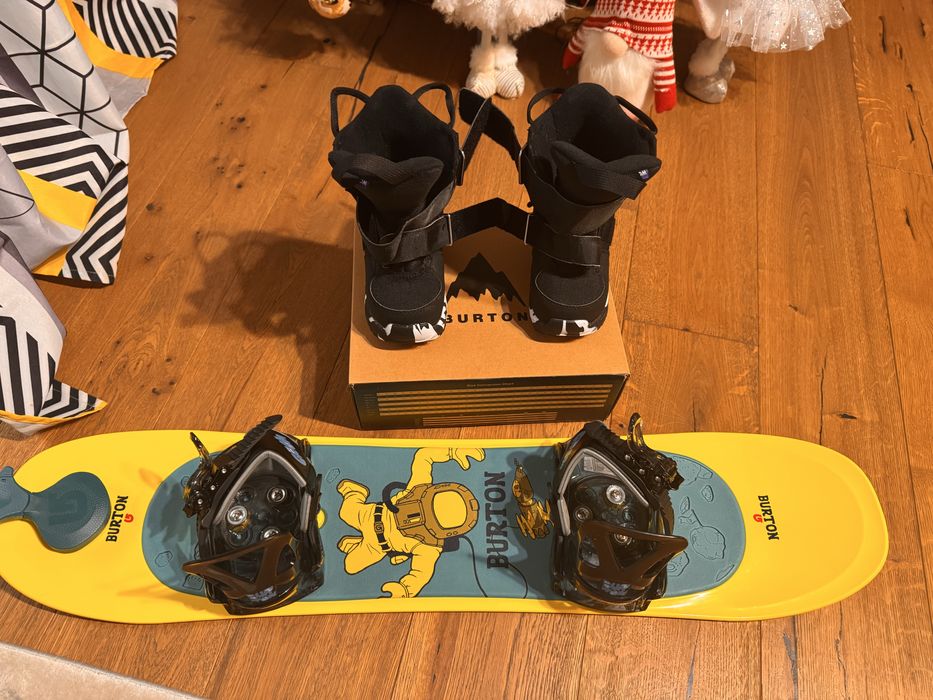 Set snowboard  Boots+Placa + legături Burton Riglet 90cm