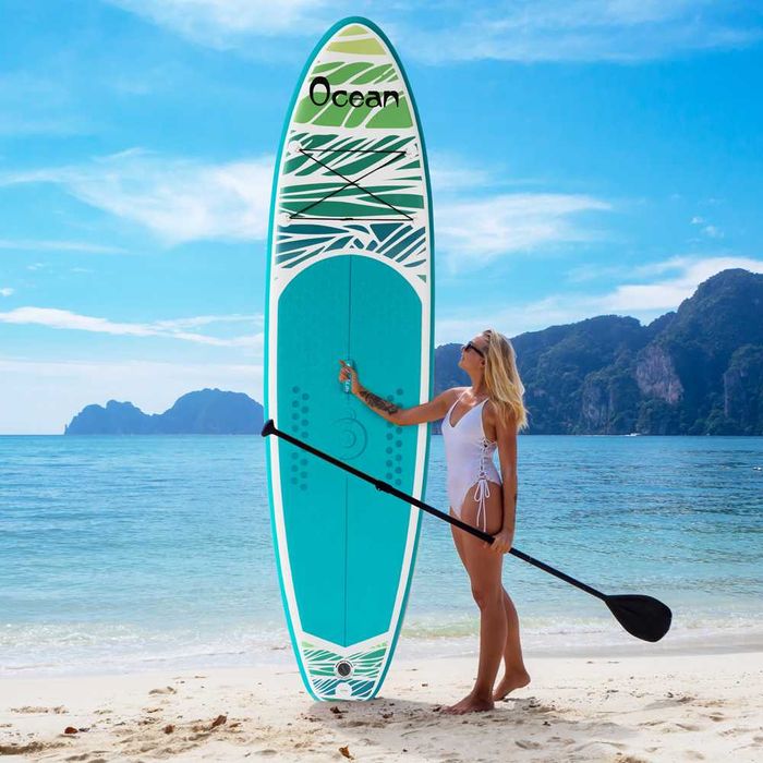 Надуваем падълборд FunWater Ocean paddle board SUP НОВ пълен комплект