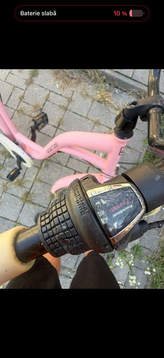 Bicicletă damă Goetze City roz – Shimano, portbagaj, 26”