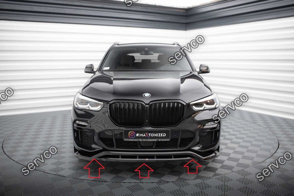 Pachet Set Splitter Exterior Lip Prelungiri Body kit tuning Bmw X5 G05 M-Pachet 2018-2023 v6 - Maxton Design