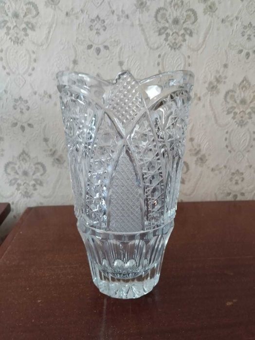 Ваза для цветов, салатница. Хрусталь СССР