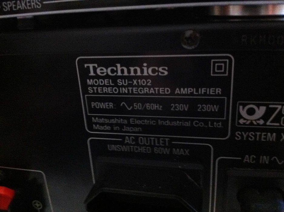 Amplificator Technics SU-X933/Technics SU-X102/SU-X120 Class A statie