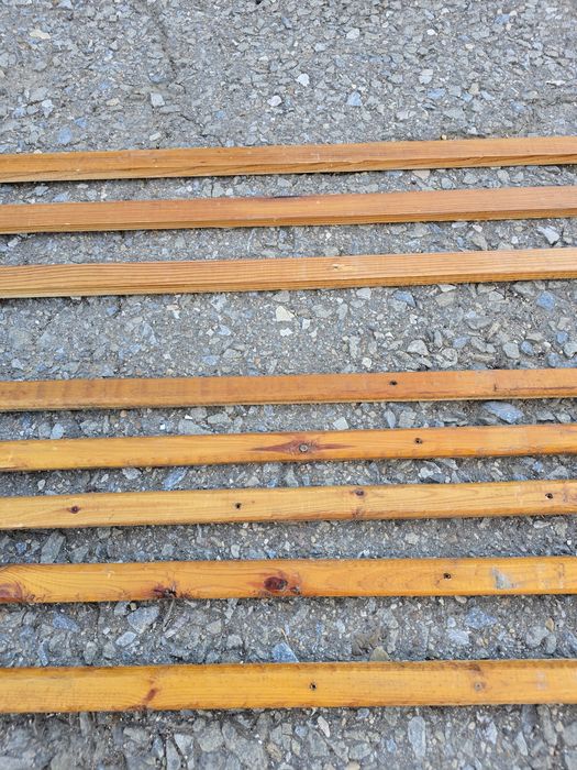 Рейки б/у лакированные