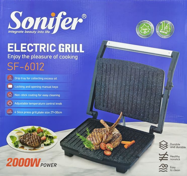 Супер новый тостер гриль Sonifer, toster gril

Гаранти