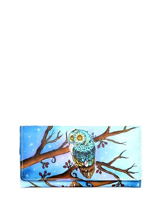 Ръчно рисуван кожен портфейл NIARVI