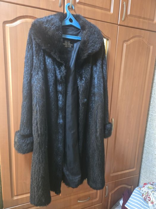 Шуба натурального меха сурок