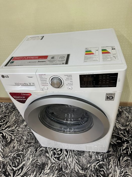 Стиральная машина LG Direct Drive 6 кг (Inverter / Пар Steam)