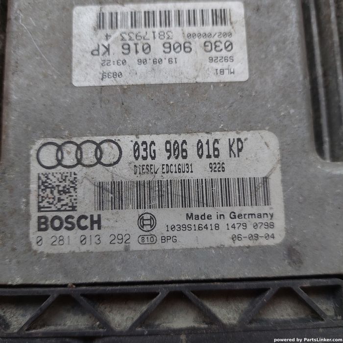 Calculator Ecu Audi A4 Iii (8Ec, B7) [ 2004 - 2008 ] Oem 03G906016Kp