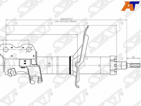 Стойка передняя Nissan Cefiro