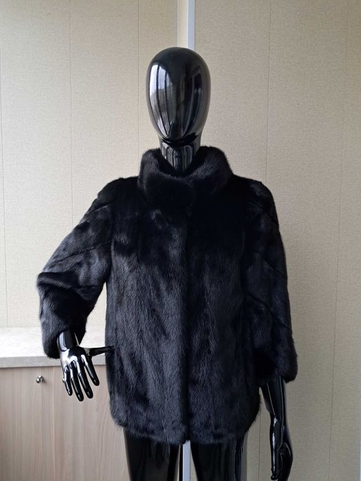 Haina din blana naturala de vizon/nurca de LUX