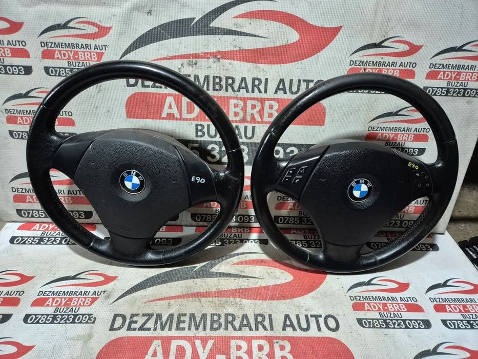 volan cu comenzi  cu airbag din piele bmw e90 / e91 / e 93