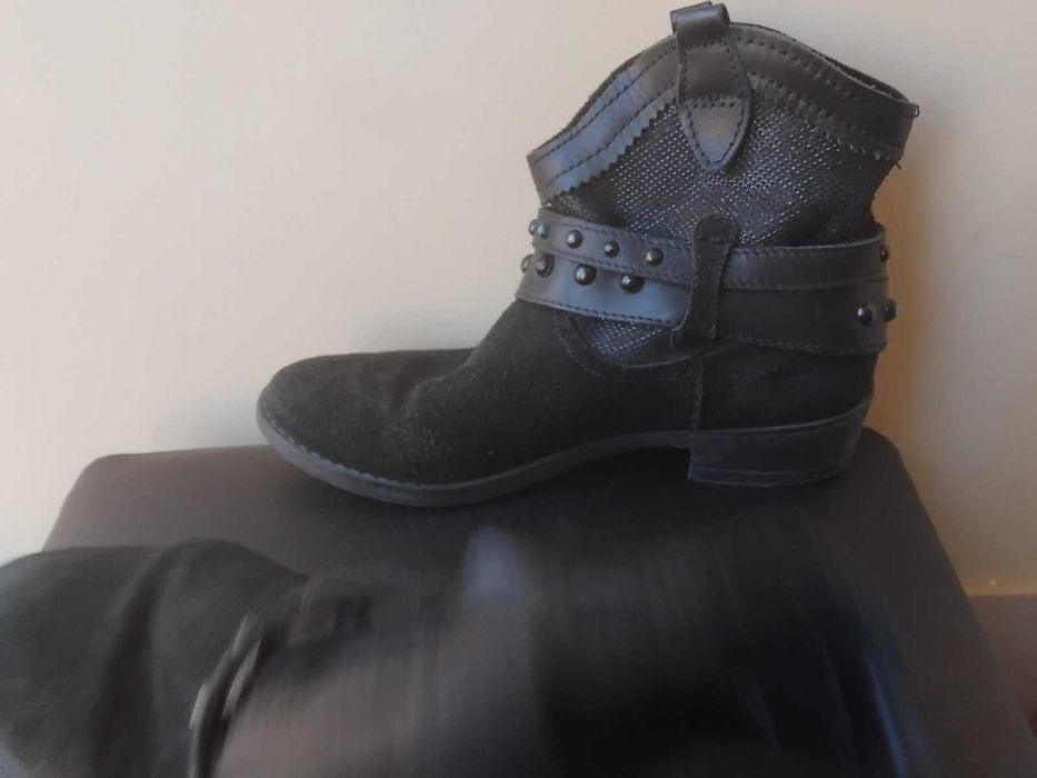 Луксозни дамски боти естествена кожа