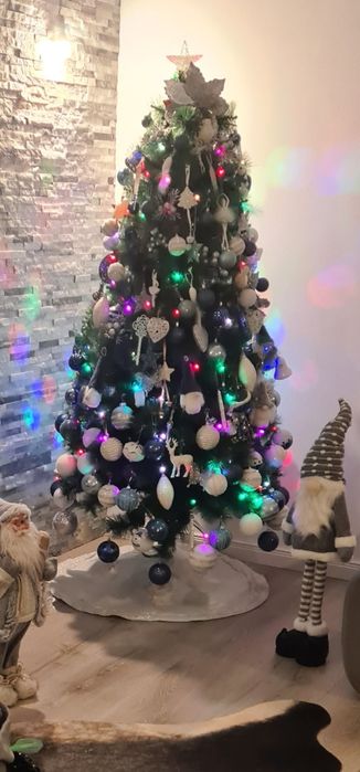 Vând brad artificial cu fibra optica