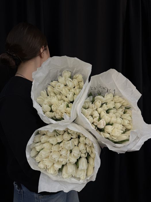 Тюльпаны в красивом оформлении