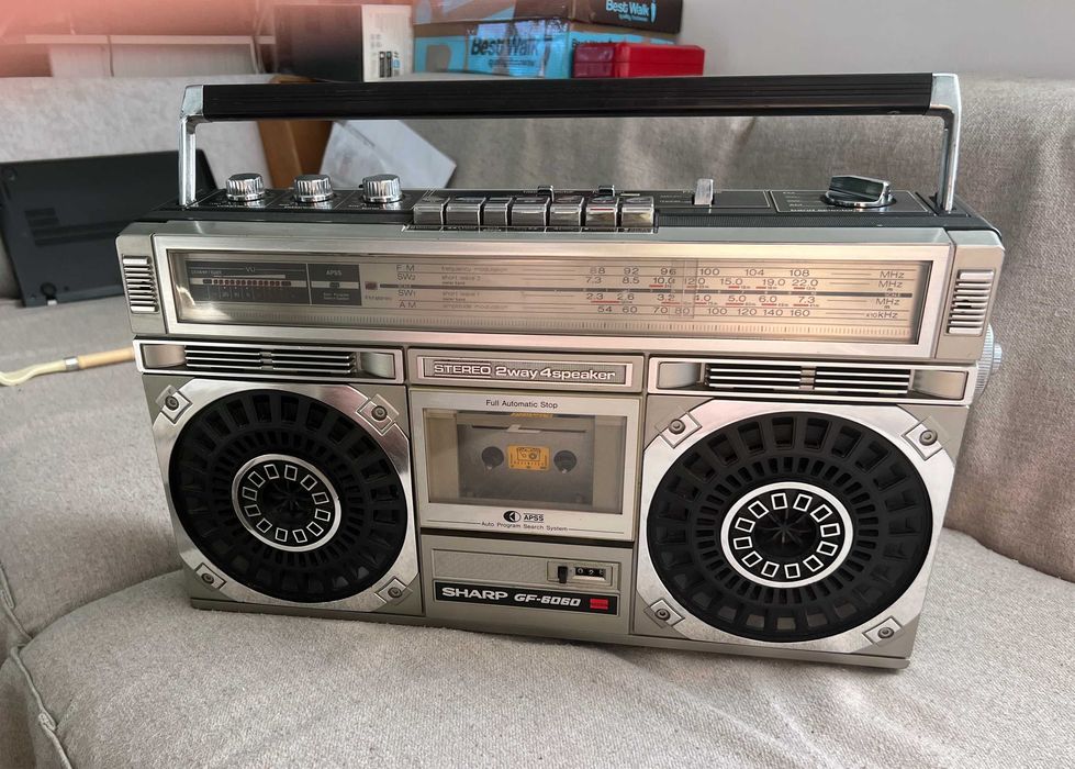 AIWA CS-70 Stereo Radio Cassette Boombox vintage Parts Or Repairs as-is