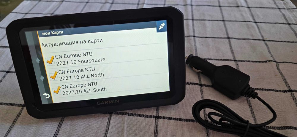 Навигация за камион Garmin Dezl 770 7 инча карти за цяла Европа и Турция пълен комплект
