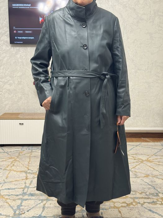 Продам кожанный тренч