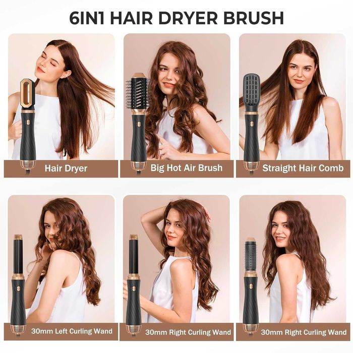 Четка- сешоар 6 в 1 за коса Yitrust