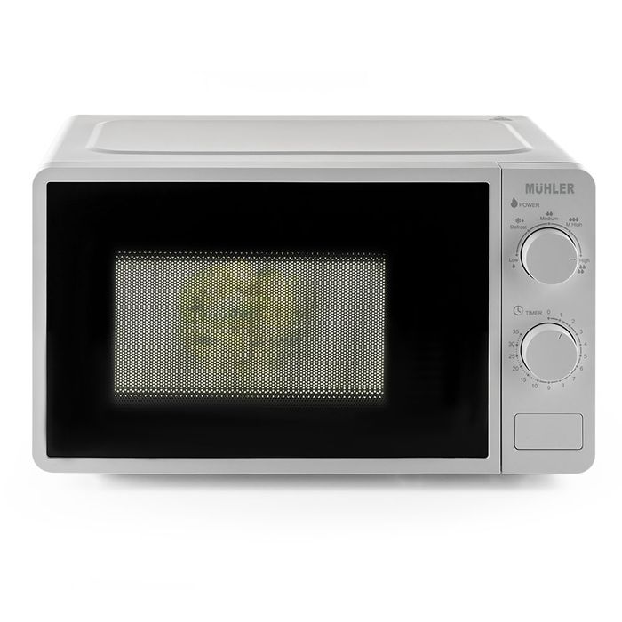 Нова бяла механична микровълнова фурна Мюлер/Muhler 20 литра
