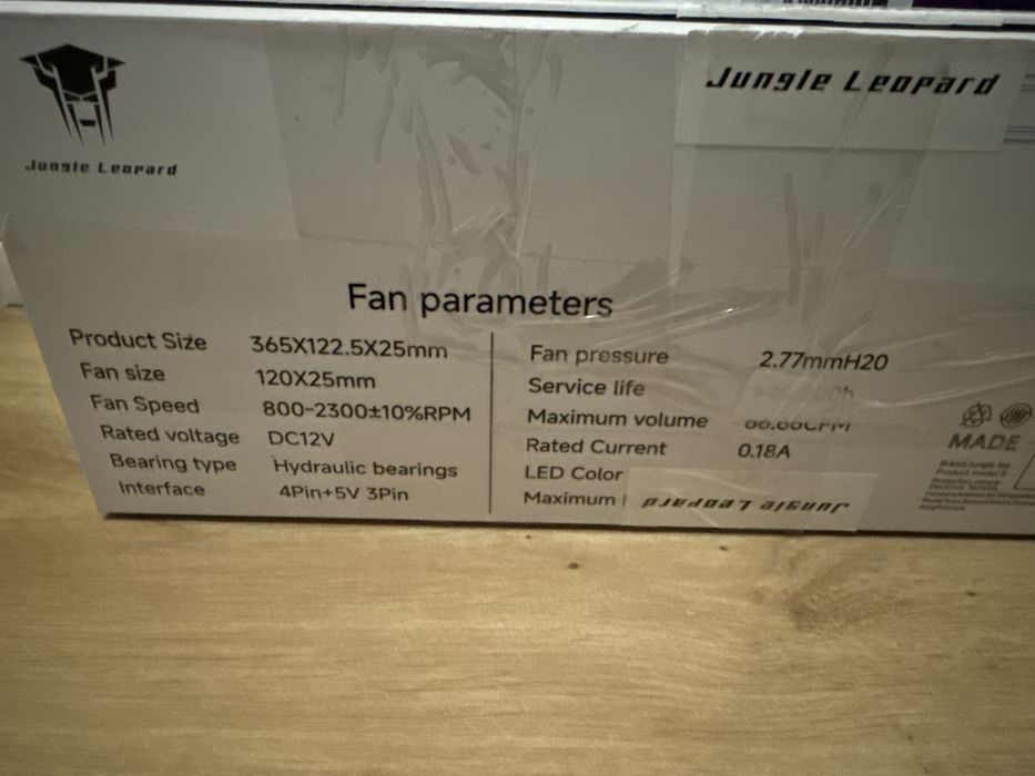 Set 3 Ventilatoare Cooler PC Desktop Carcasa Calculator Jungle Leopard StarLink 360 120mm ARGB PWM 2300RPM Black Gaming Open Box