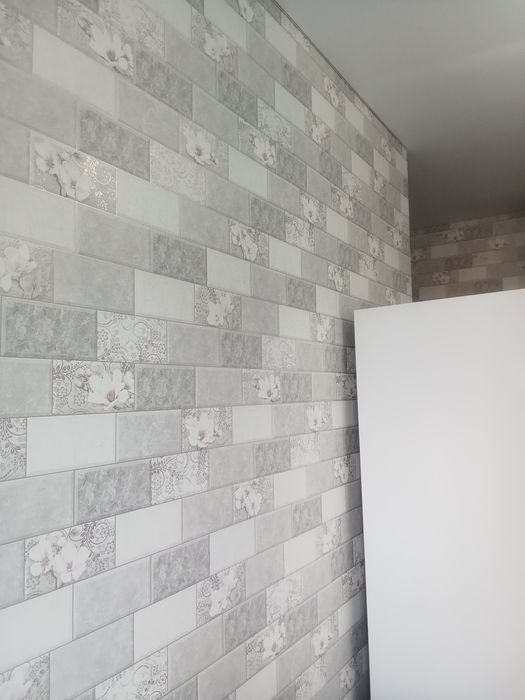 Поклейка обоев от  600 тг. .КВ метр