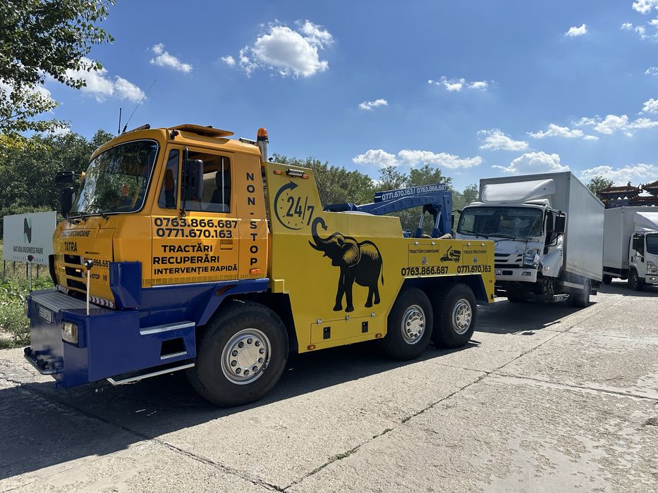 Tractari camioane Recuperator Autoutilitare Recovery Platforma Auto