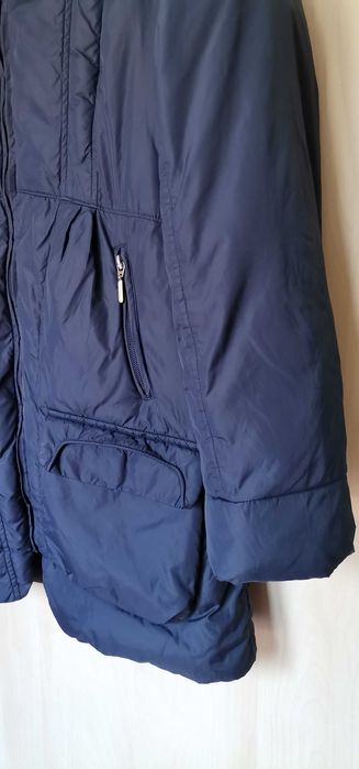 Geacă jacheta lunga fete iarna GEOX Respira mărimea 14 ani Parka navy