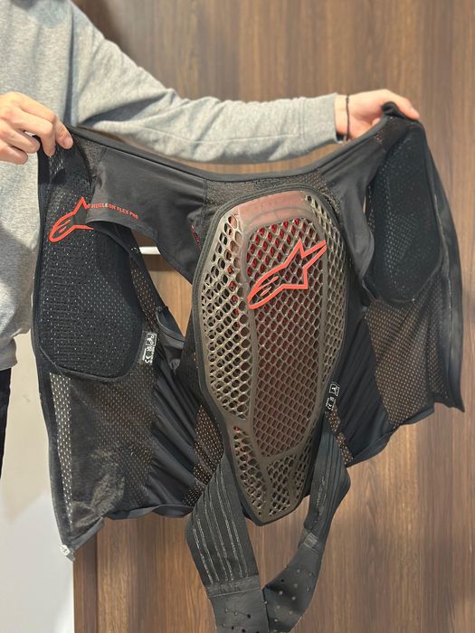 Vand Costum motocicleta Spidi Track Wind Pro L 54 + Protectie coloana/piept level 2 Alpinestars