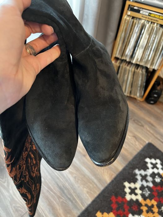 Cizme nabuc lungi peste genunchi 37