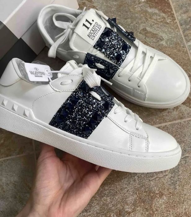 Кеды valentino с блестками