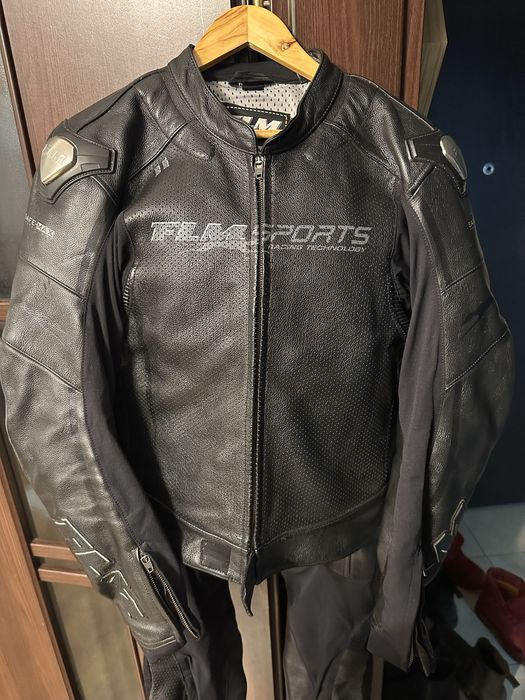 Costum moto piele FLM +Cizme FLM