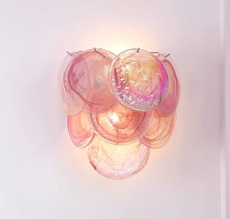 Бра настенный, розовый