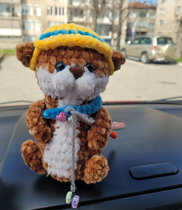 Плетени играчки меченце и панда