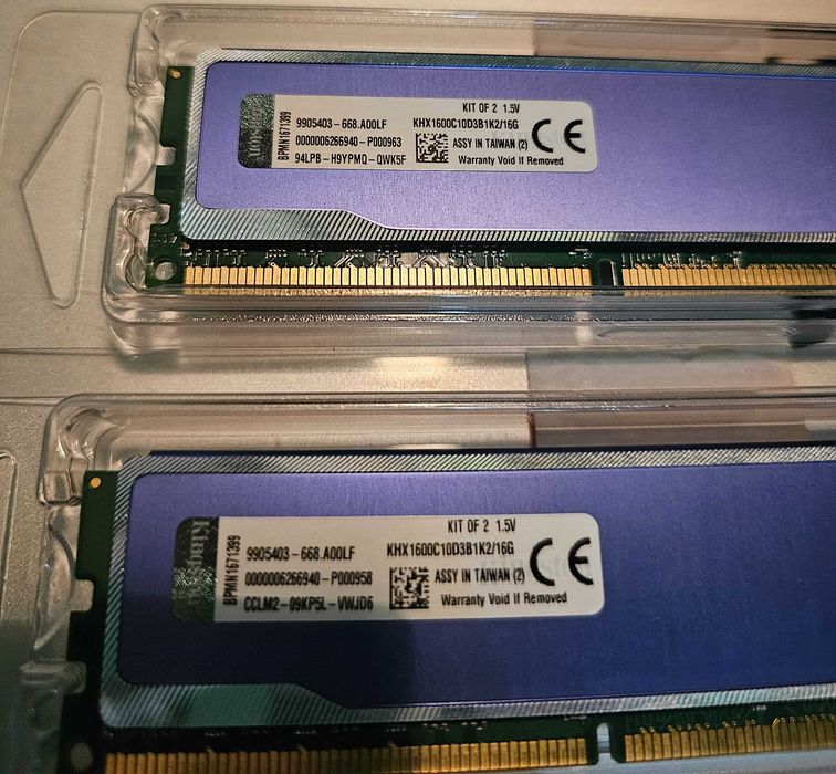 RAM ddr3 Kingston Hyperx kit 2 x 8GB