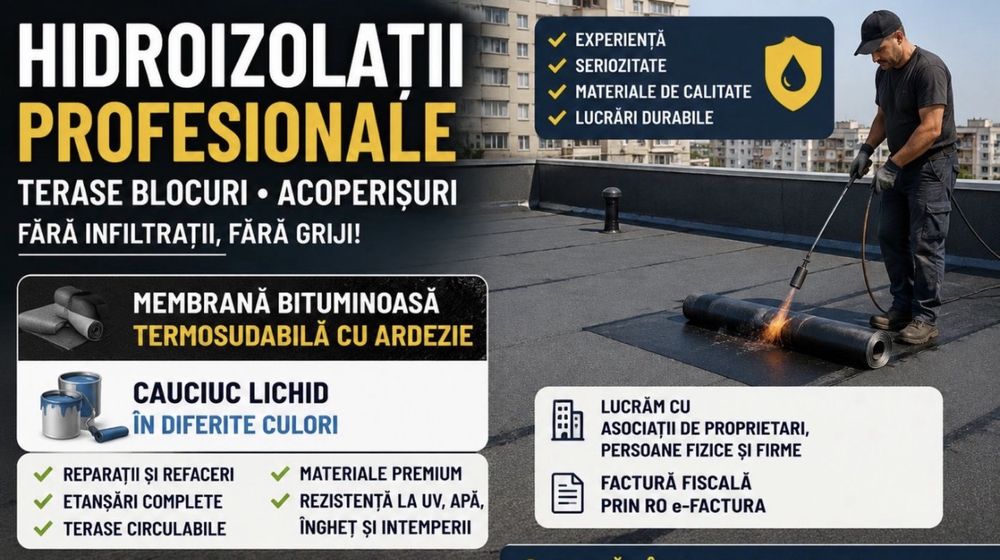 Hidroizolatie lichidă Cauciucată– SOLUȚIA SIGURĂ CONTRA INFILTRAȚIILOR   Aplic hidroizolație lichidă cauciucată reparati blocuri