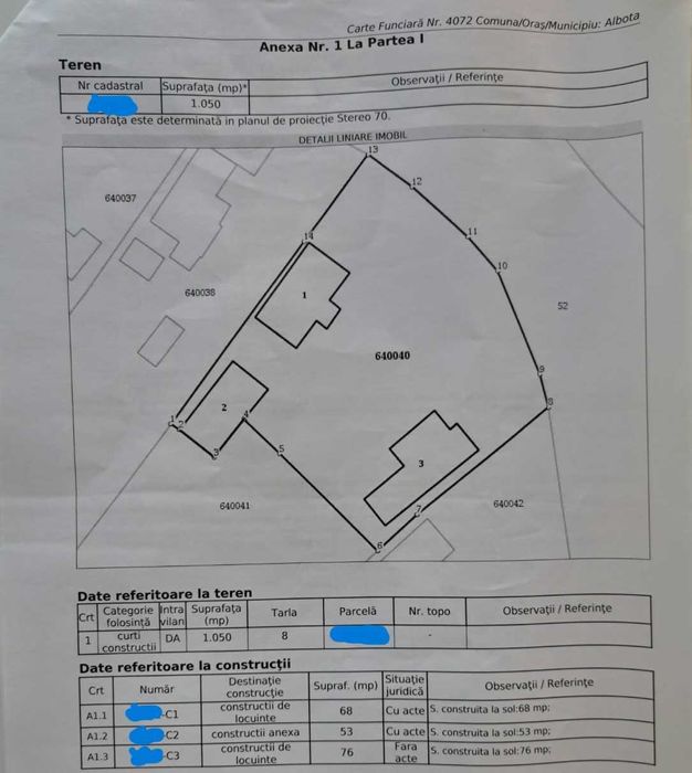 Teren intravilan si casa la tara