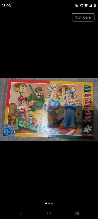 Puzzle-uri copii 3-8 ani D-toys și Playtive