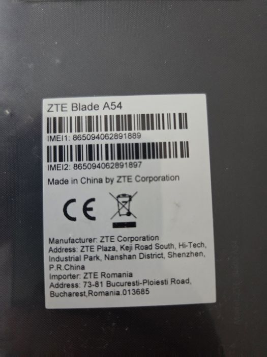 Telefon ZTE Blade A54