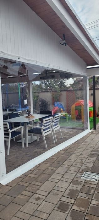 0.8 mm | 1.5 m x 30 m - Folie transparenta pentru inchidere terasa, foisor - Cristal Flex 800