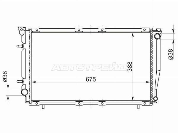 Радиатор Subaru Legacy
