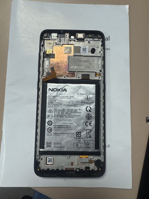 Nokia 7.2 дисплей с рамка и батерия