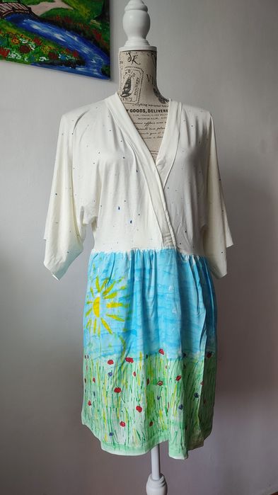 Rochie dama noua handmade pictata manual ( diferite modele )