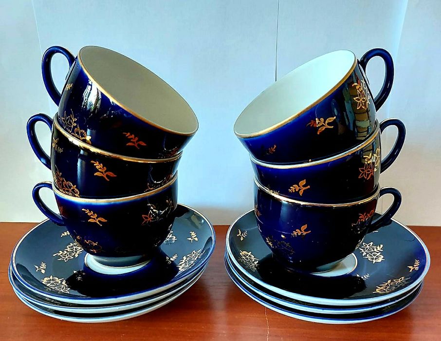 Продам фарфоровый сервиз кобальт, ЛФЗ