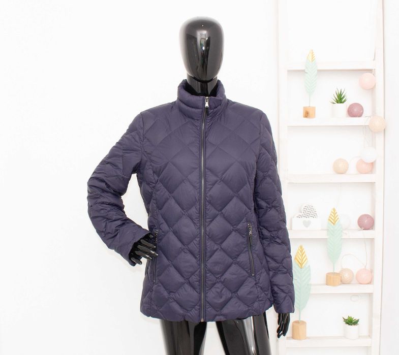 Ralph Lauren оригинално дамско пухено яке синьо diamond quilt пух М
