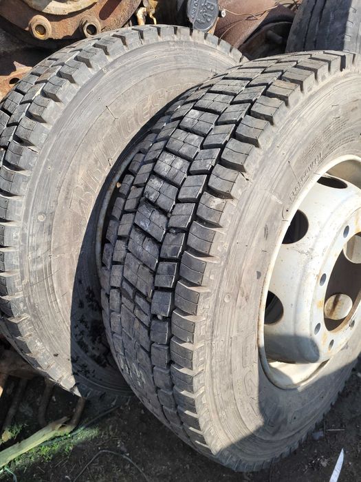 jante anvelope roti complete cu 8 gauri fara camera 245/70t17.5, 265/70r17.5, 285/70r19.5